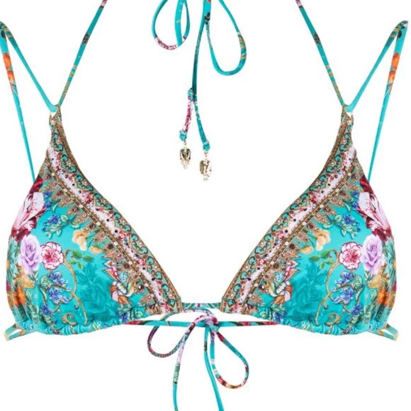 Dubai Triangle Turquoise Swim Suit Bikini - Picture 2 of 13